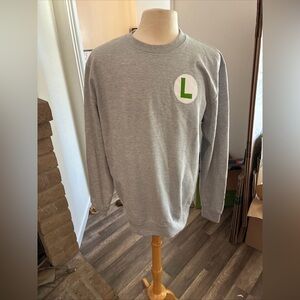 Universal Studios Hollywood Super Nintendo World Luigi Pullover Size XL